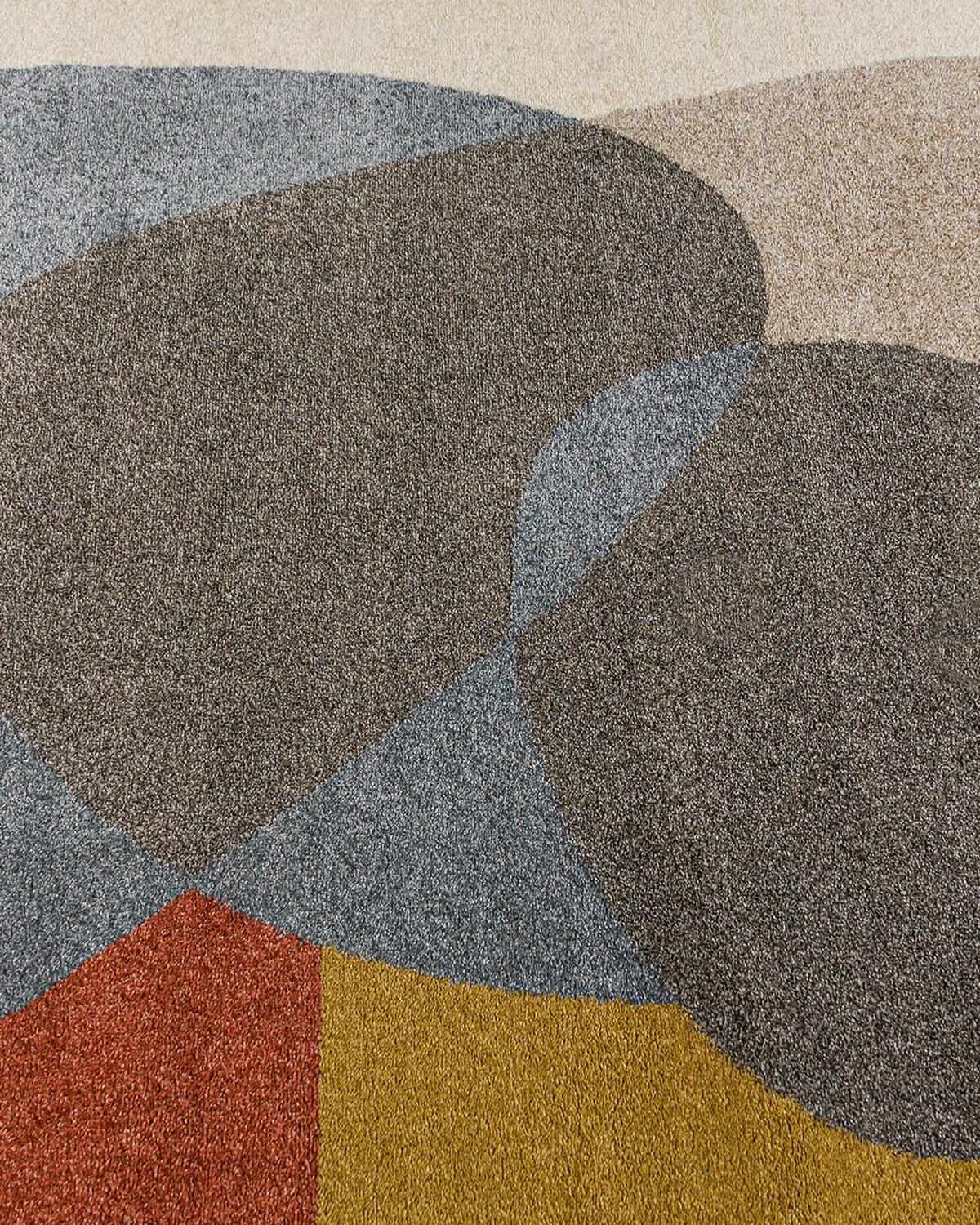 TEPPICH Beige Geometrisch In-Outdoor Pflanzlich Kurzflor Rechteckig 80 x 150 cm - Schieferfarben/Blaugrau, Textil (80/150cm) - Mazovia