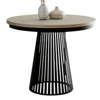 ESSTISCH modern kaschmir schwarz 100-180 DAST - Kaschmir, Holzwerkstoff (100/100/77cm) - Compleo24