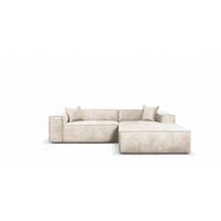ECKSOFA Carlota - Creme, Holzwerkstoff/Textil (270/192cm) - Fun Möbel