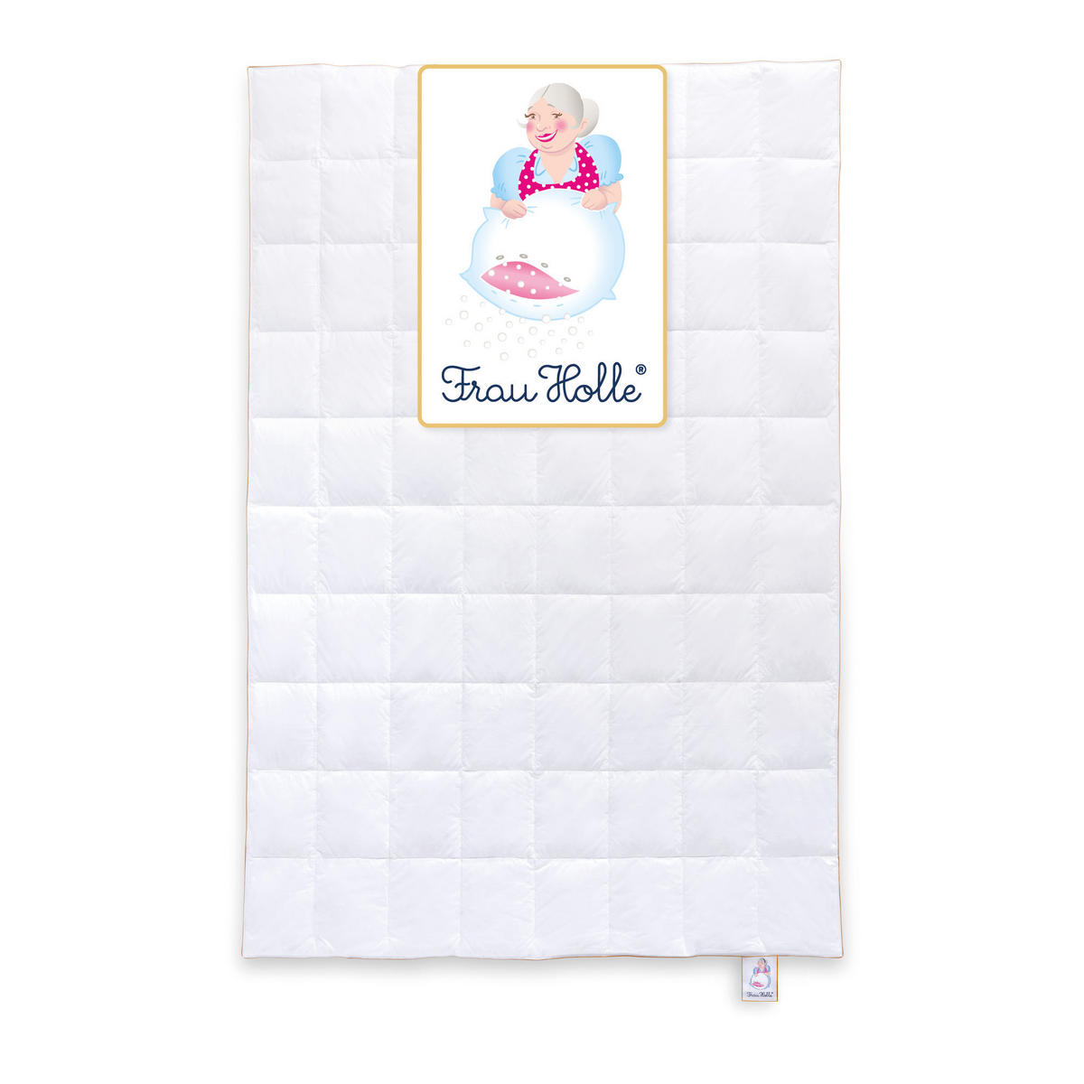 SOMMERBETTDECKE KLASSIK Entendaunen leicht - Weiß, Naturmaterialien/Textil (135/200cm) - Frau Holle
