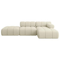 ECKSOFA modulares Sofa Lizur-L1 - 285x160x70 cm Beige Bouclé - Beige, Holzwerkstoff/Textil (285/160cm) - ALTDECOR