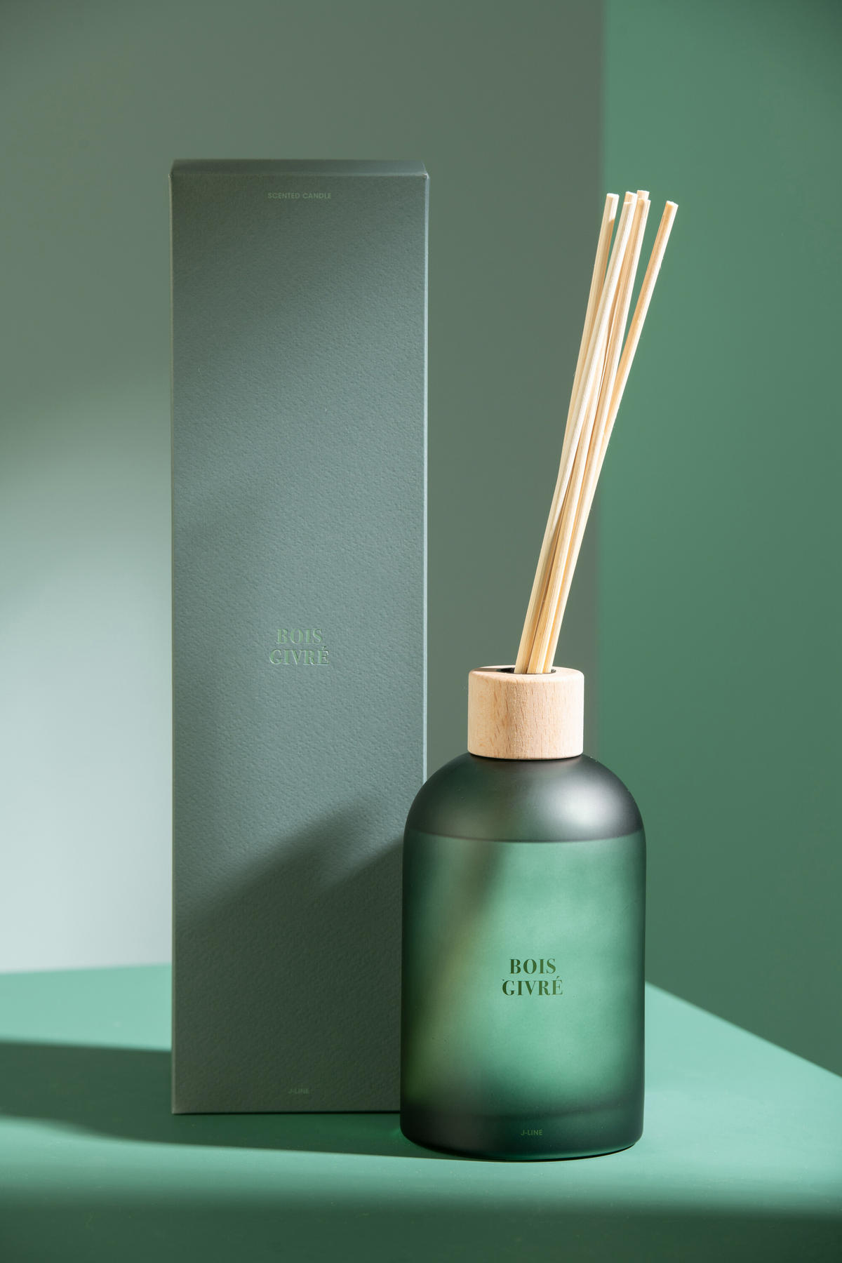 DUFTSPENDER HAUSPARFUM ACCORDS ESSENTIELS - Grün - 550 ml - Grün, Paraffin (9.5/35.5/9.5cm) - J-Line