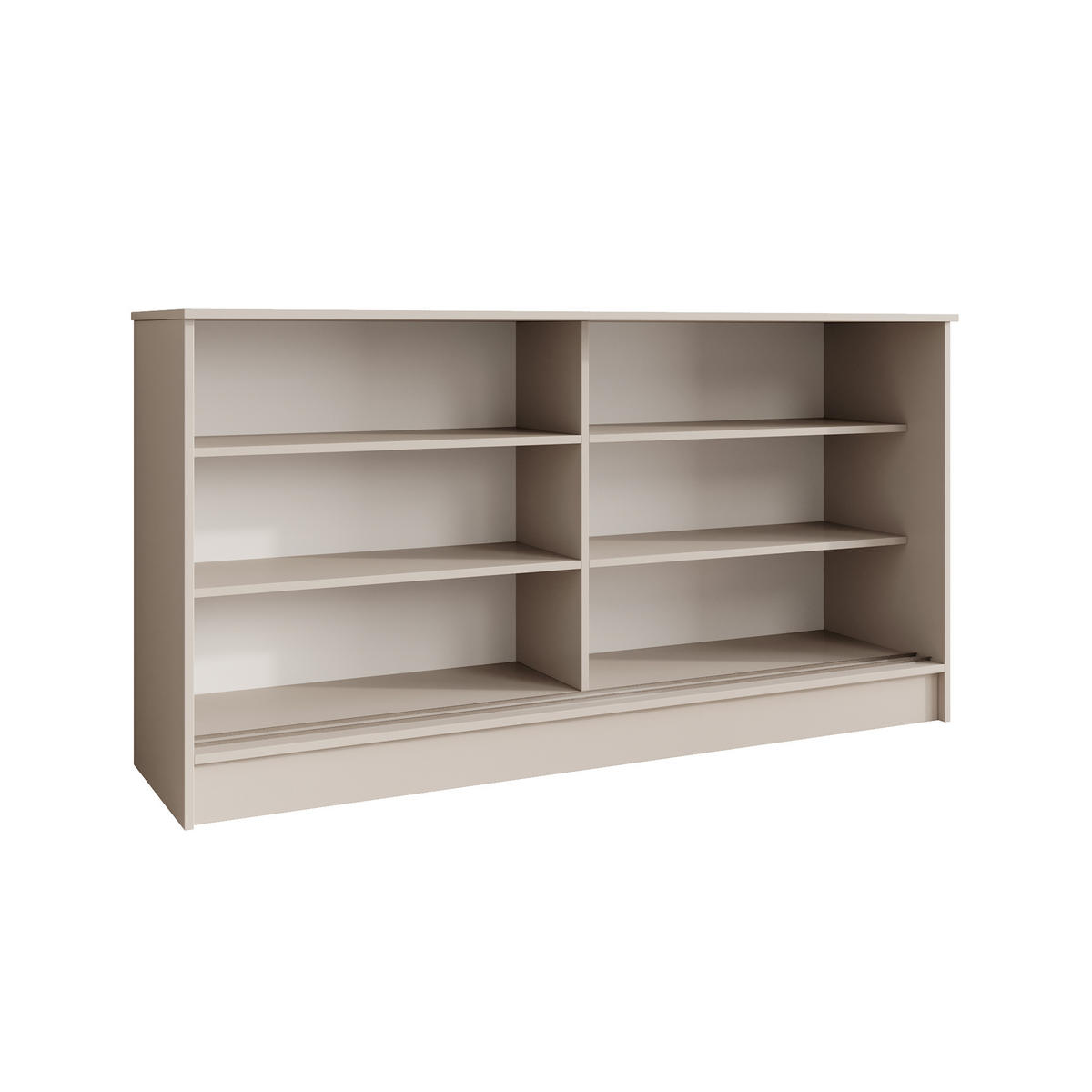 KOMMODE Horizon mit 2 Schiebetüren, Kaschmir+eiche Artisan, 160 cm - Kaschmir, Holzwerkstoff (161/85/43.5cm) - Beautysofa