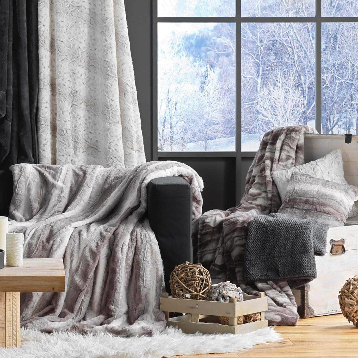 TAGESDECKE Iceberg 125/150 cm - Weiß, Textil (125/150cm) - Douceur d´intérieur