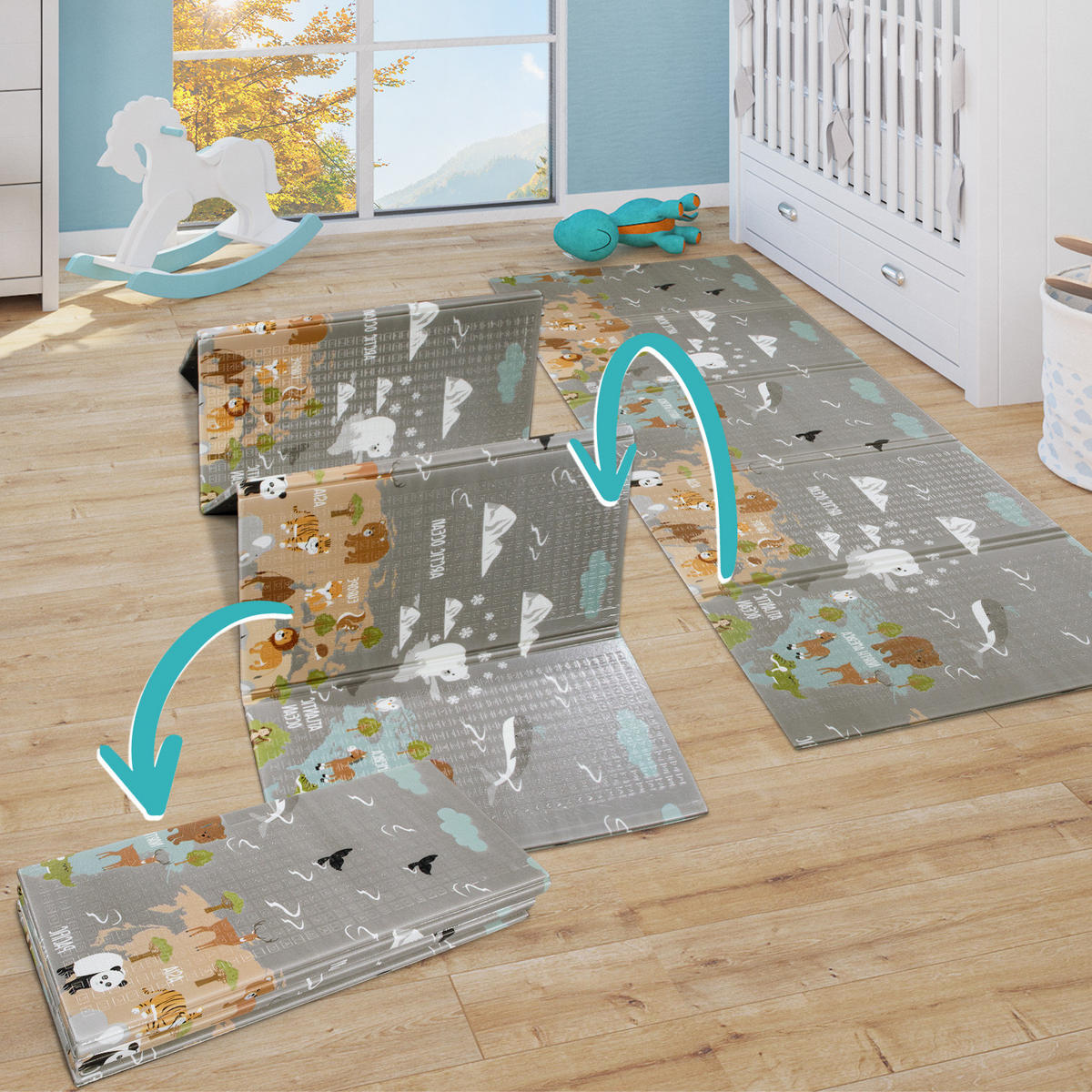 KINDERTEPPICH 150/200 cm Folding Mat 685 - Multicolor, Textil (150/200cm) - Paco Home