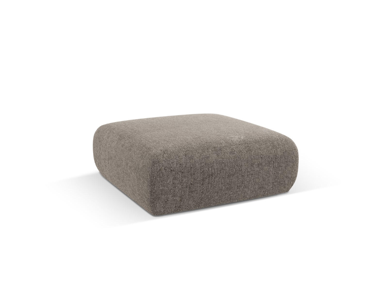POUF Molino aus Chenille-Stoff grau - Grau, Textil (100/36/100cm) - Micadoni