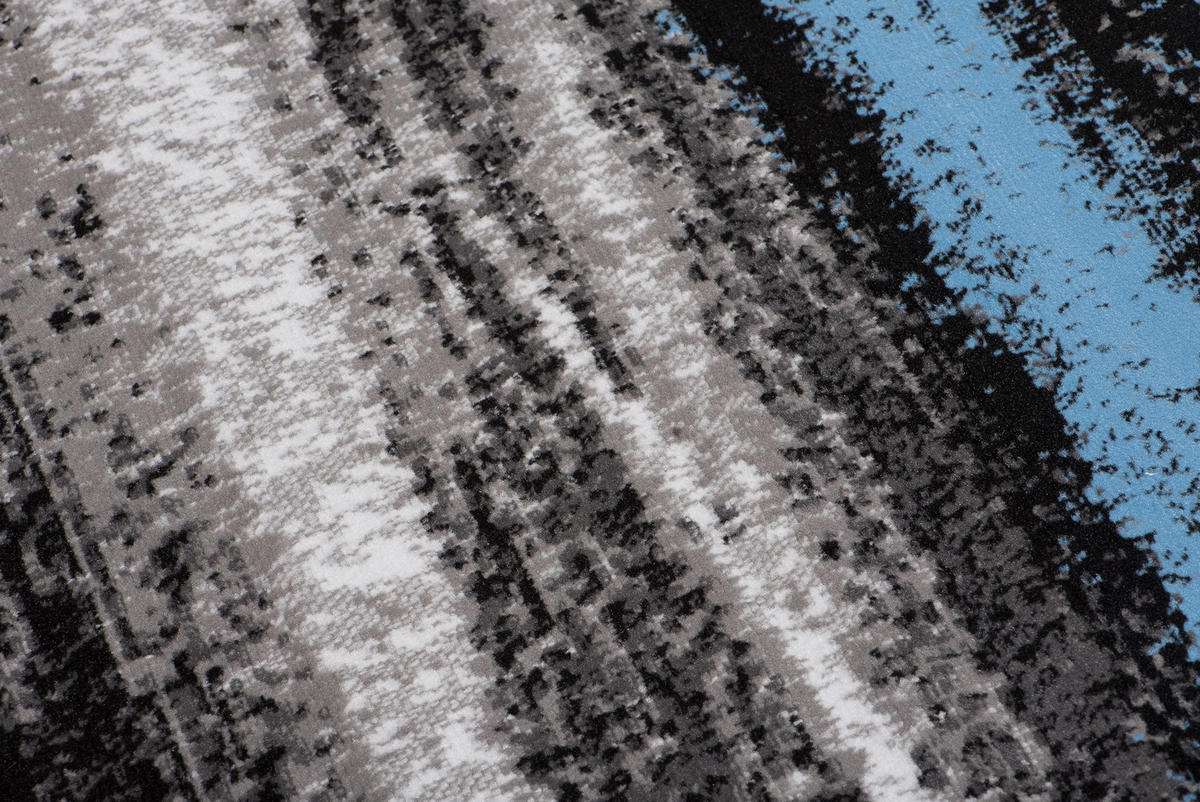 TEPPICH MAYA Blau Meliert Streifen Verwischt 180/250 cm - Blau, Textil (180/250cm) - Tapiso