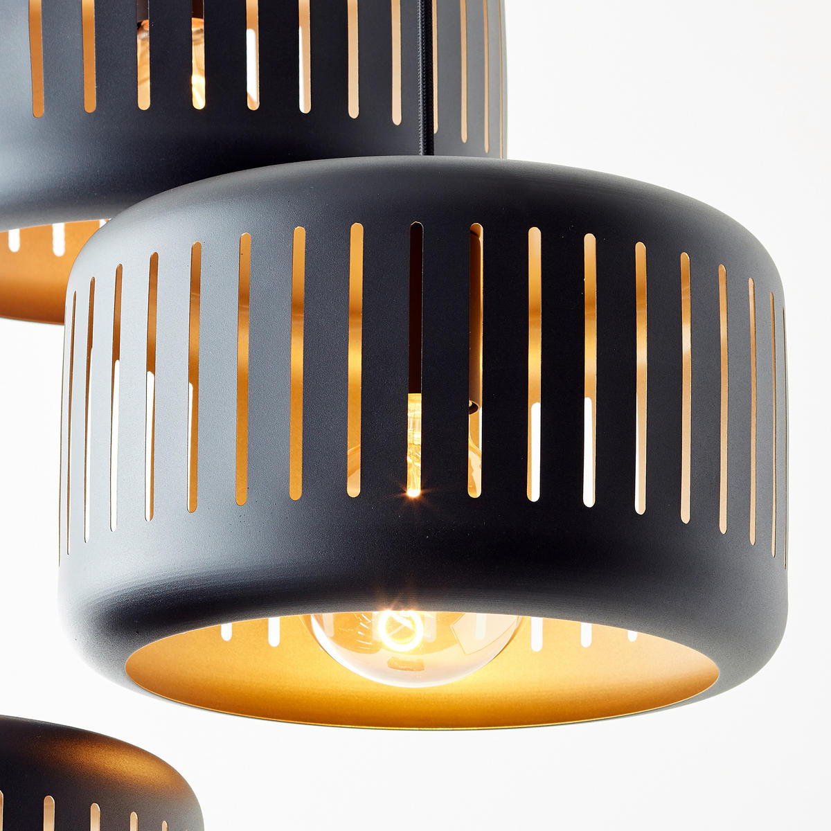 PENDELLEUCHTE Tyas 99801/86 - Schwarz, Metall (52/52/120cm) - Brilliant