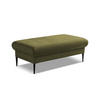 POUF Chenille Stoff Grün - Schwarz/Olivgrün, Holzwerkstoff/Textil (111/88/60cm) - Makamii