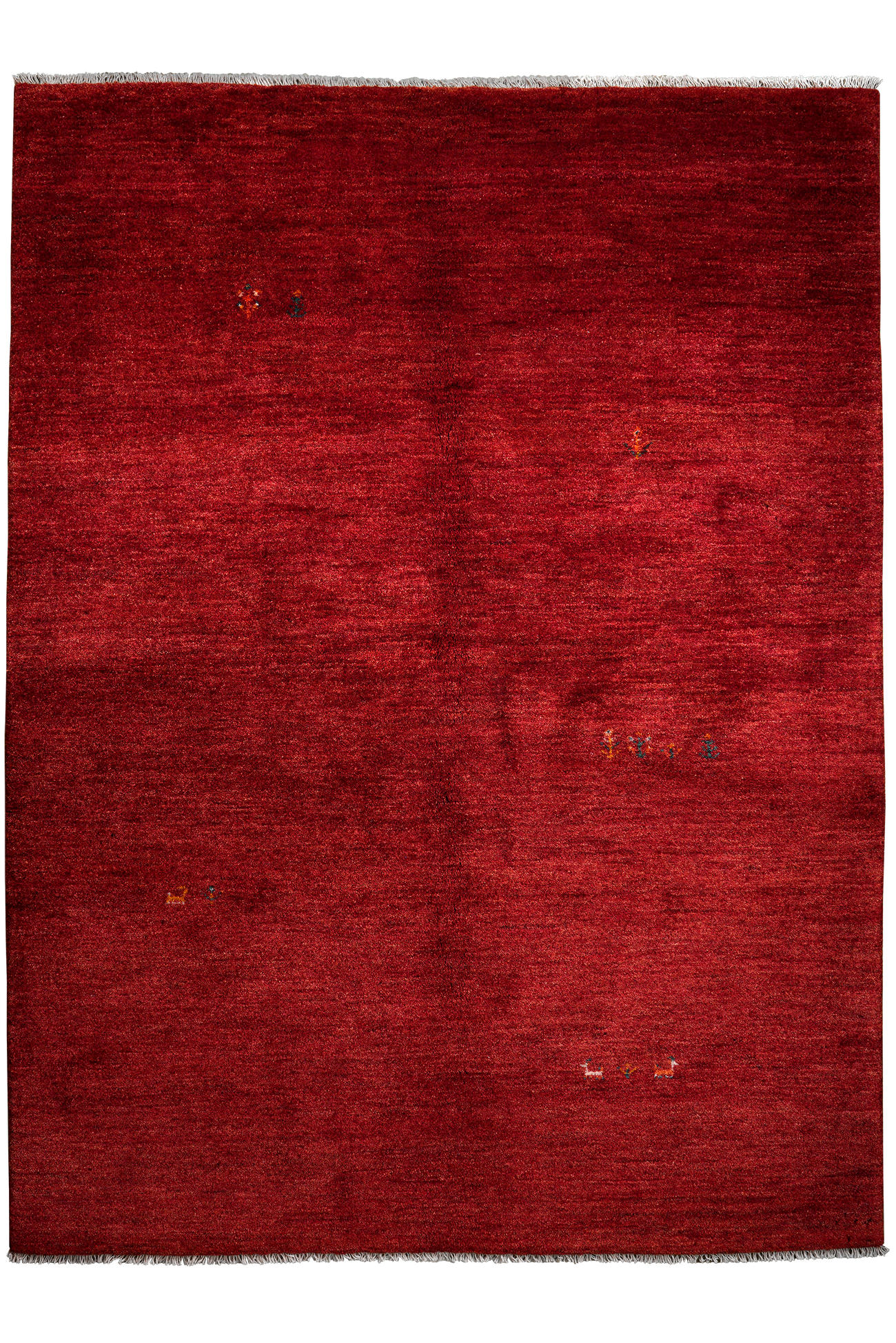 TEPPICH Gabbeh Rot 234/175 cm Schurwolle - Rot, Textil (175/234cm) - Looma