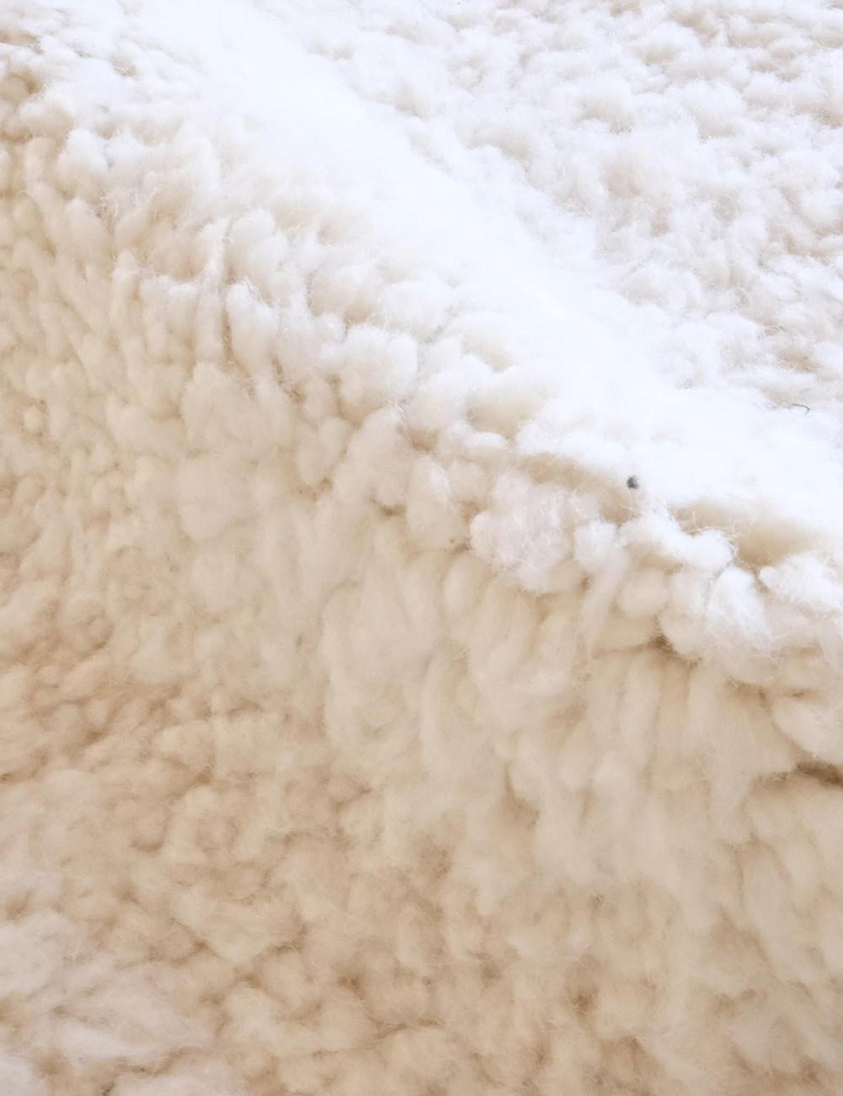 BERBERTEPPICH schlicht Wolle 161x 240 cm - Weiß, Naturmaterialien (161/240cm) - AFK Living