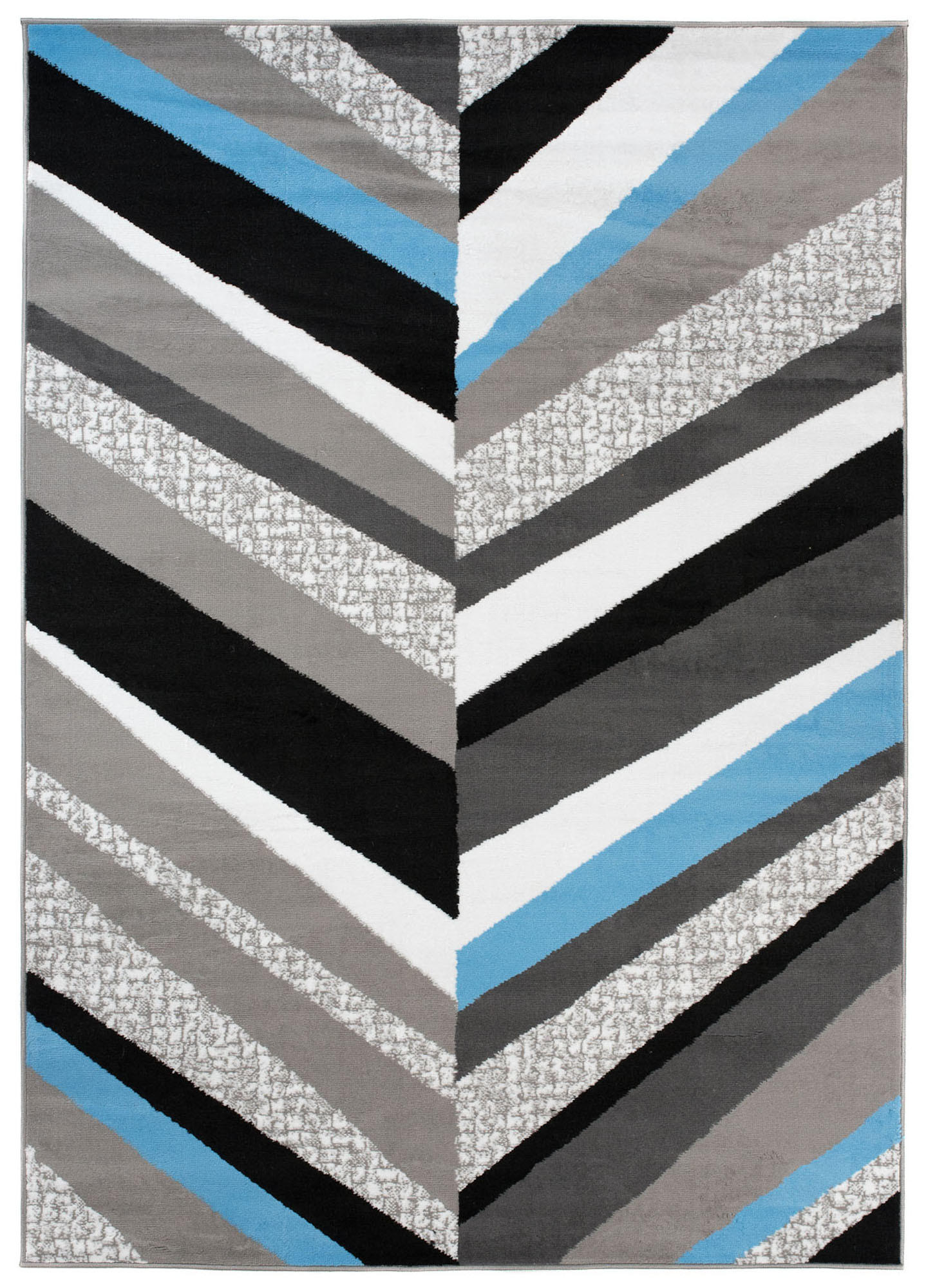 TEPPICH MAYA Blau Streifen Gestreift Meliert 300/400 cm - Blau, Textil (300/400cm) - Tapiso