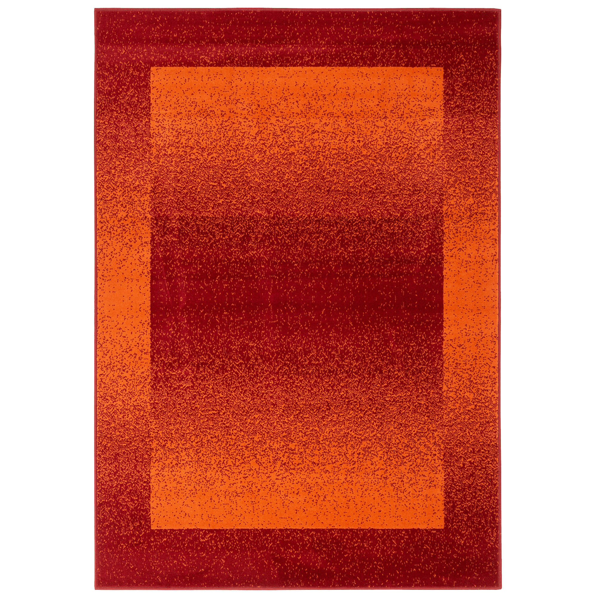 MODERN DESIGNER VELOURS TEPPICH SAMBA - Rostfarben, Textil (140/200cm) - Pergamon