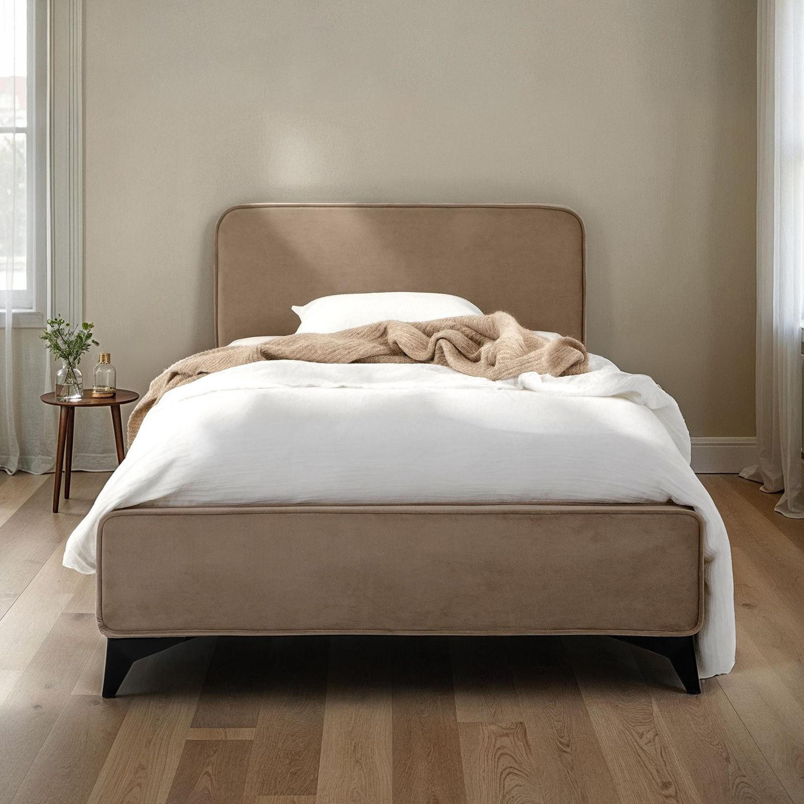 POLSTERBETT LAVORO 90X200 CM - Greige, Textil (90/200cm) - IDIMEX