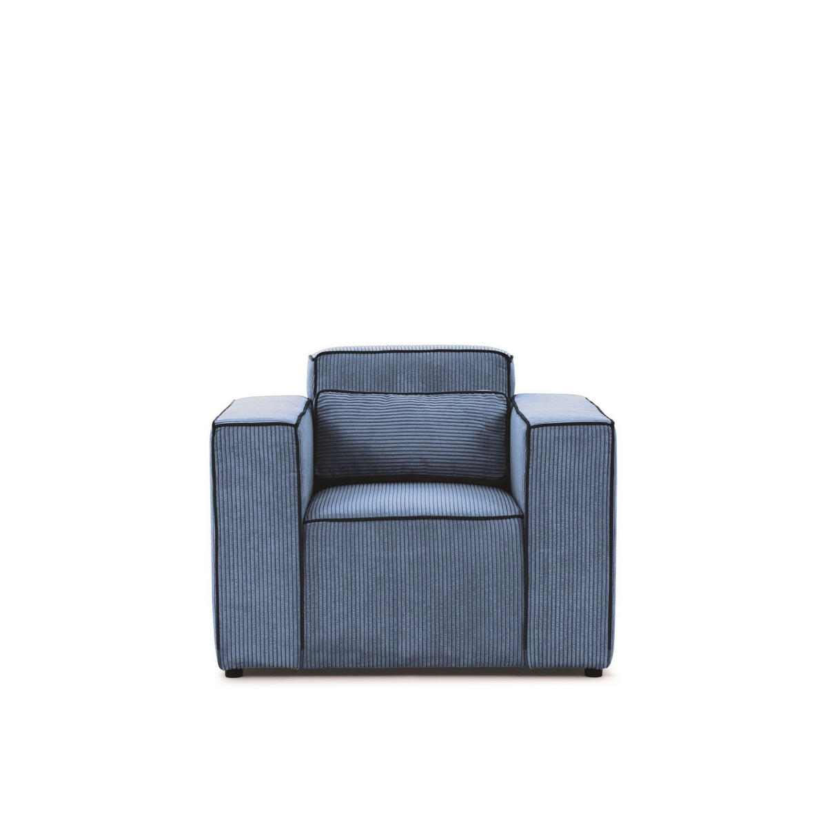 SESSEL Waldo In In Poso - Blau, Holzwerkstoff/Textil (101/80/92cm) - Fun Möbel