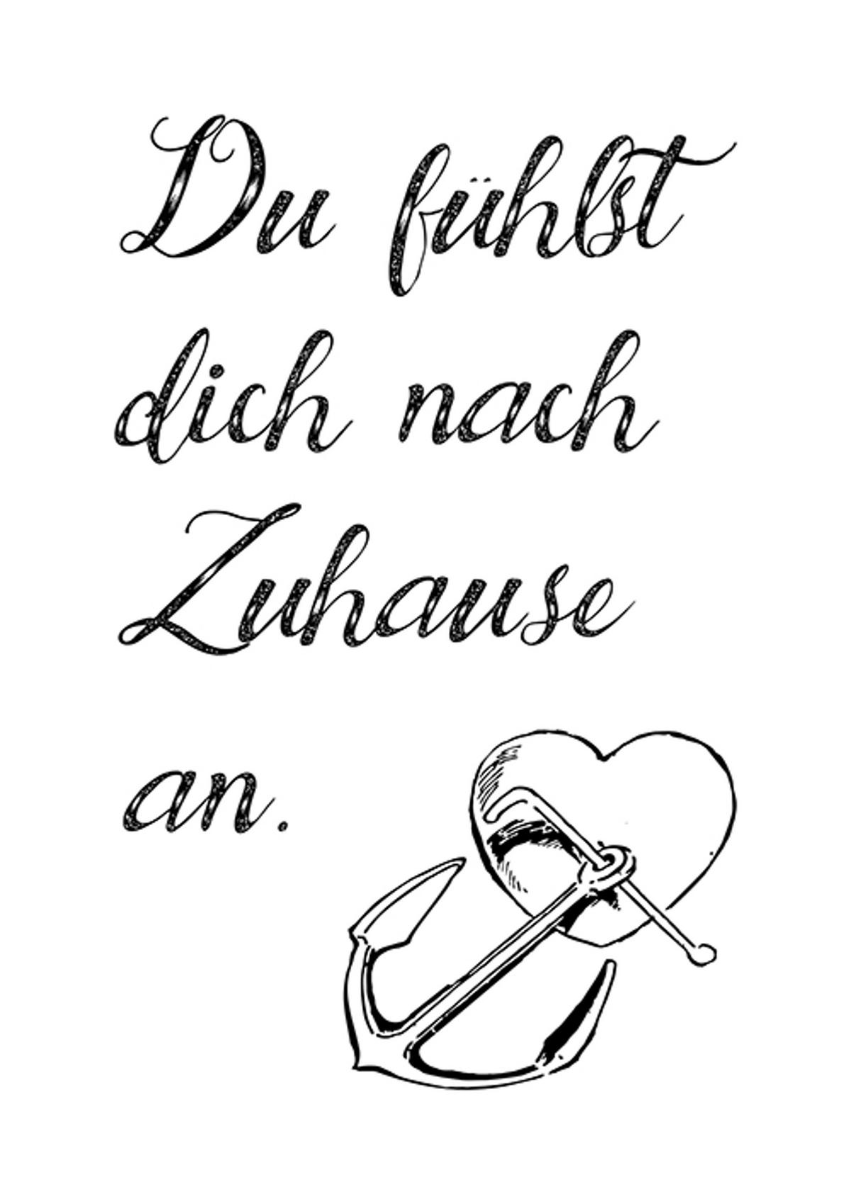POSTER DIN A4 21x29,7 cm Spruch Liebe schwarz weiß - Weiß, Papier (21/29.7/2cm) - artissimo