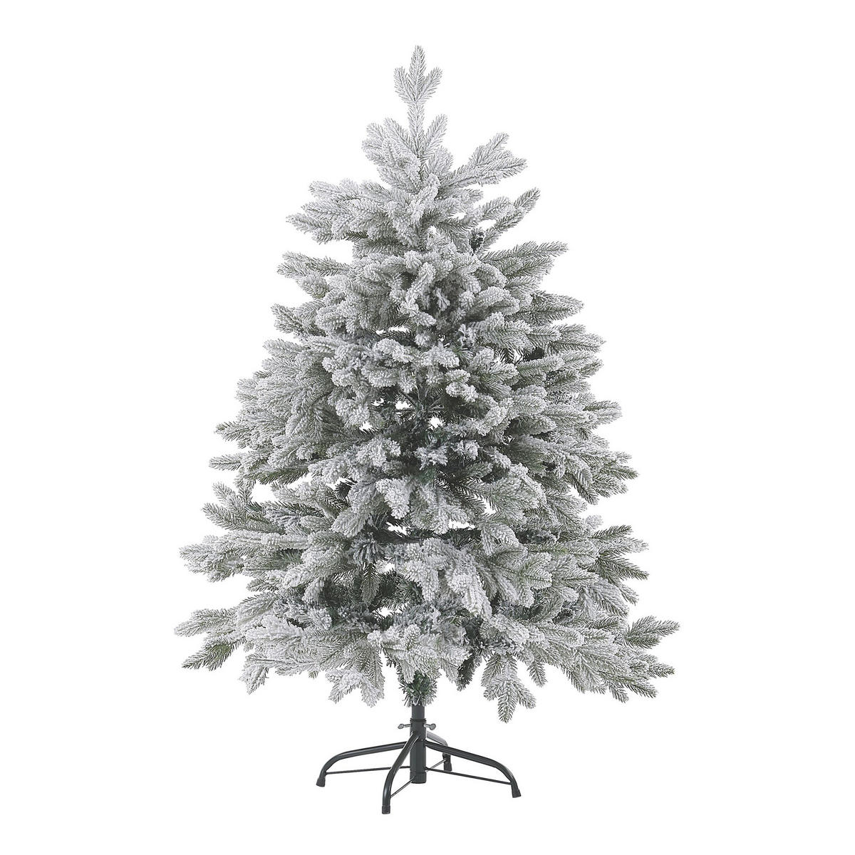 WEIHNACHTSBAUM 120 cm Weiß Foraker - Weiß, Kunststoff (120cm) - Beliani