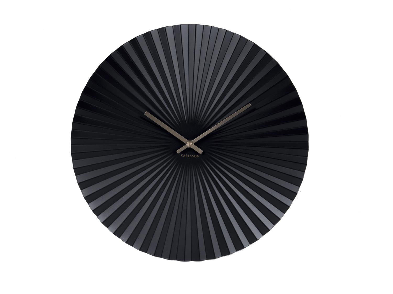 Onzeno Wanduhr Schwarz 40x40x4 cm