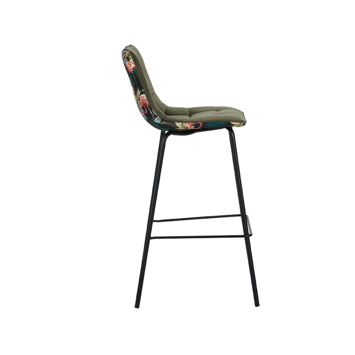 Thumbnail - Label51 Barhocker, Grün, Textil, 44x115x51 cm, Esszimmer, Barmöbel, Barhocker