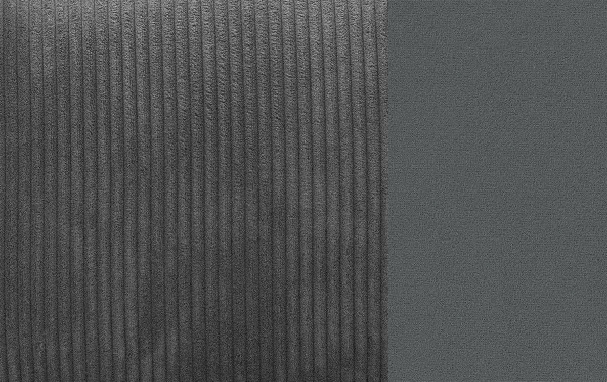 ECKSOFA TAUER 3-Sitzer, dunkelgrau - Dunkelgrau/Schwarz, Holzwerkstoff/Kunststoff (206/173cm) - Courtois Laville