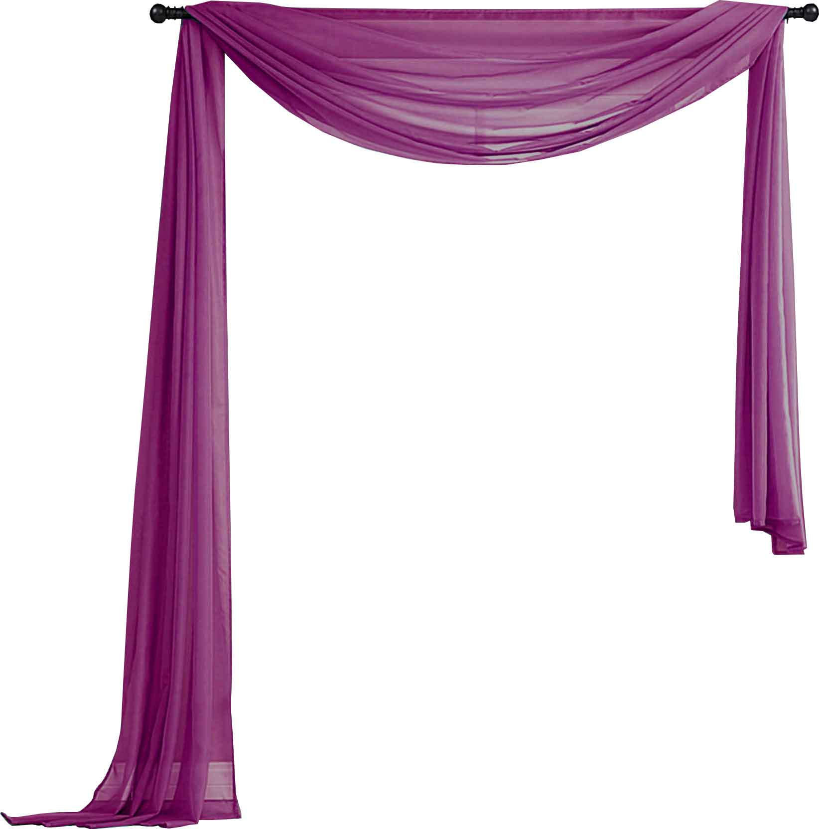 QUERBEHANG 1ER SET HxB 140x600 Brombeer - Flieder, Textil (140/600cm) - Gardinenbox