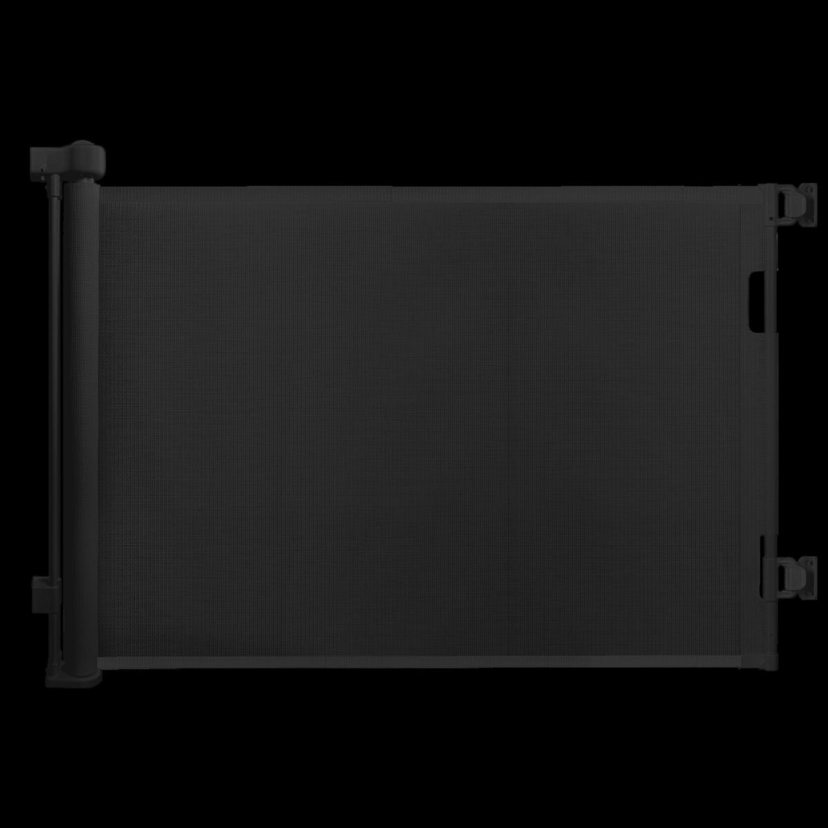 BARIERĂ Neagră retractabilă - negru, material plastic/metal (300/1cm) - Relaxdays