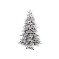 LAALU WEIHNACHTSBAUM künstlich weiss DELUXE Tanne Anita 150 cm mit Ständer - Weiß, Kunststoff (150cm) - LAALU