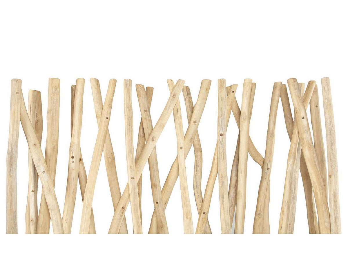 PARAVENT - 100 cm x 25 cm - holz - naturfarben hell Gayana - Naturfarben, Holz (100/180/25cm) - Vente-Unique