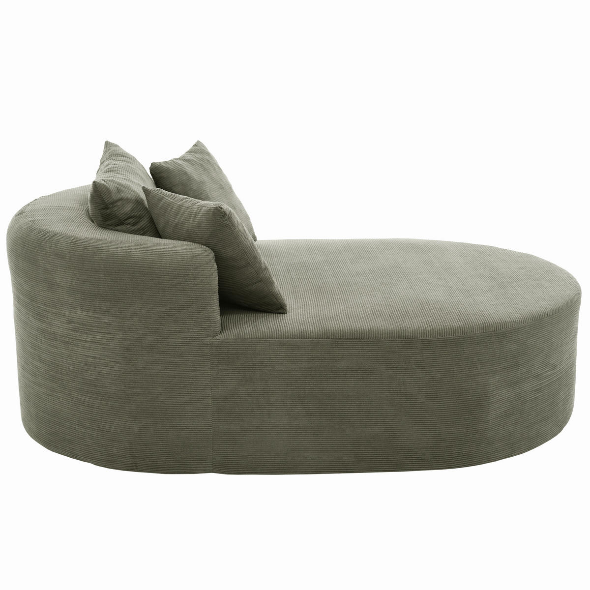 XXL-SESSEL montagefrei mit 122 cm Sitztiefe, DE-42520, Grün - Grün, Textil (170/83/112.5cm) - ComfortXL