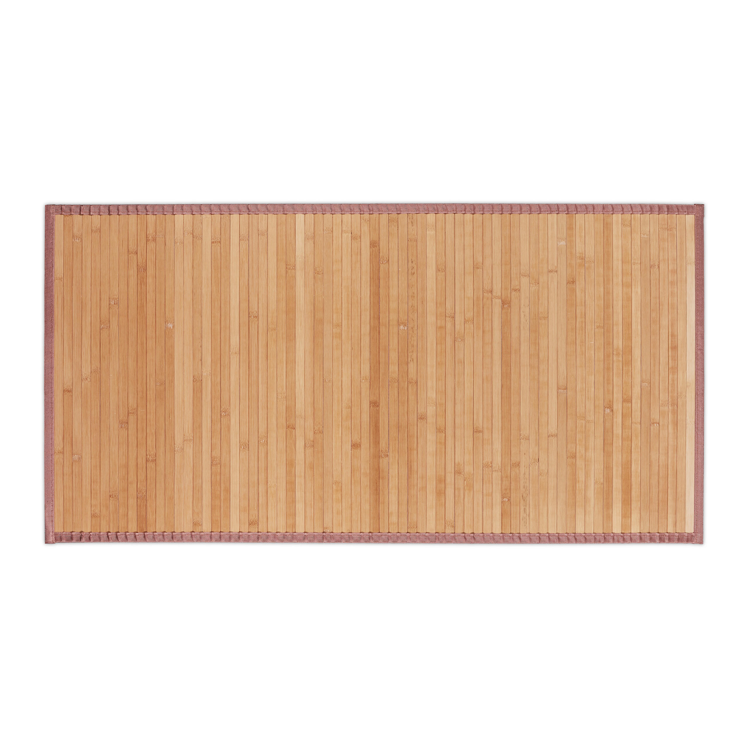 BAMBUSMATTE - Hellbraun, Holz/Textil (61/122cm) - Relaxdays