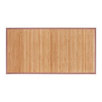 BAMBUSMATTE - Hellbraun, Holz/Textil (61/122cm) - Relaxdays