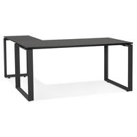 ECKSCHREIBTISCH L-Form Platzsparend Für Großraumbüro XERAL, Schwarz 170x160x74,8 cm - Schwarz, Holzwerkstoff/Metall (160/170/75cm) - KADIMA DESIGN