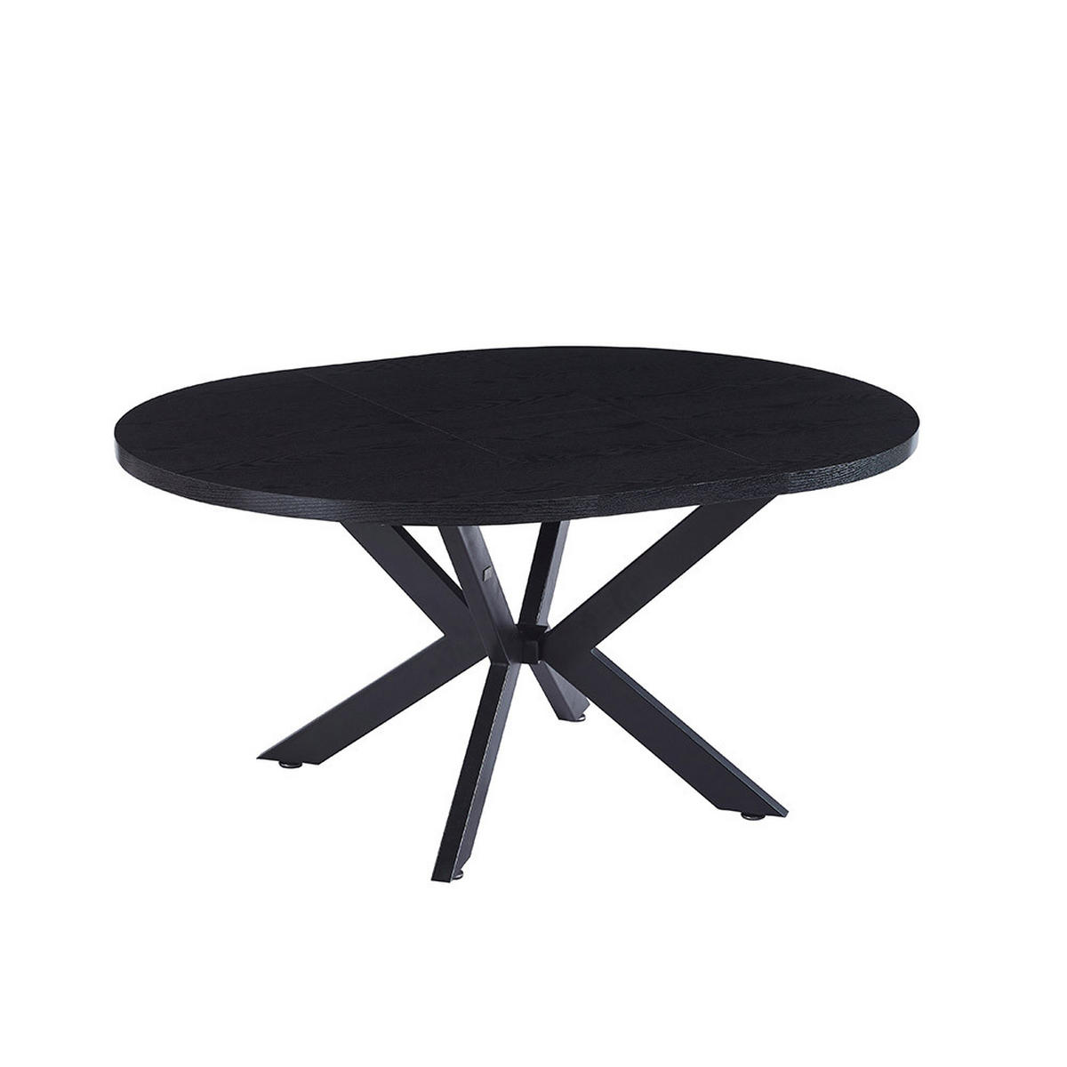 ESSTISCH RUND AVENTURA - Dark Oak, 160 x 120 cm - Schwarz, Holz (160/120/4cm) - Home Deluxe
