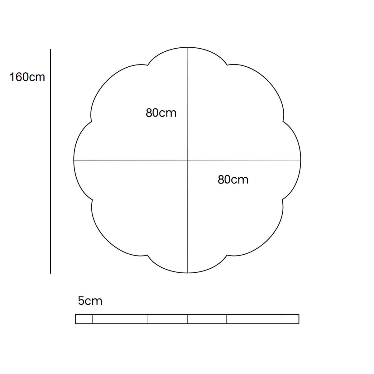 SPIELMATTE für Kinder, Wolke, Aesthetic, Puderrosa - Rosa, Textil (160/160cm) - MeowBaby