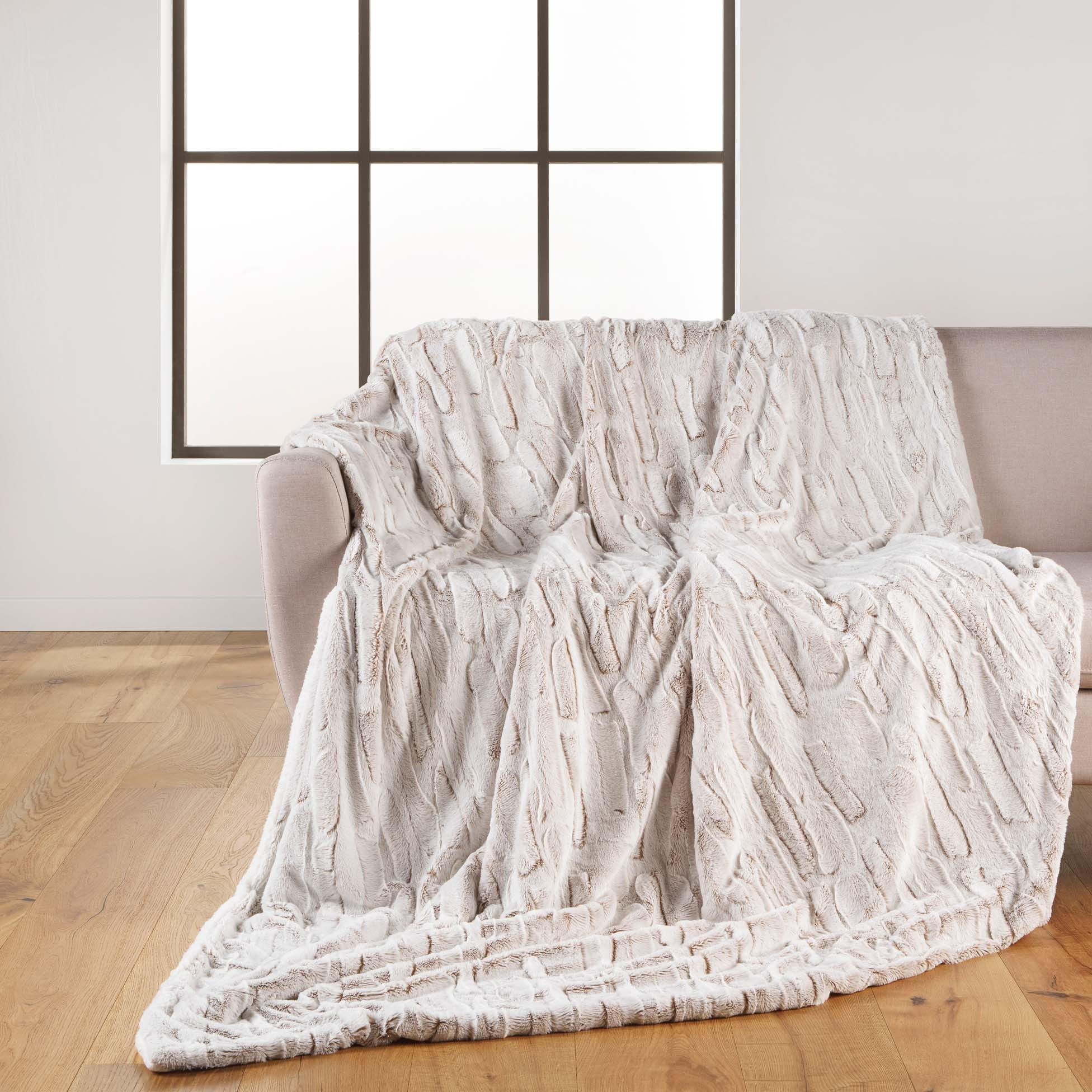 PLÜSCHDECKE Lynx - Grau, Textil (220/180cm) - Douceur d´intérieur