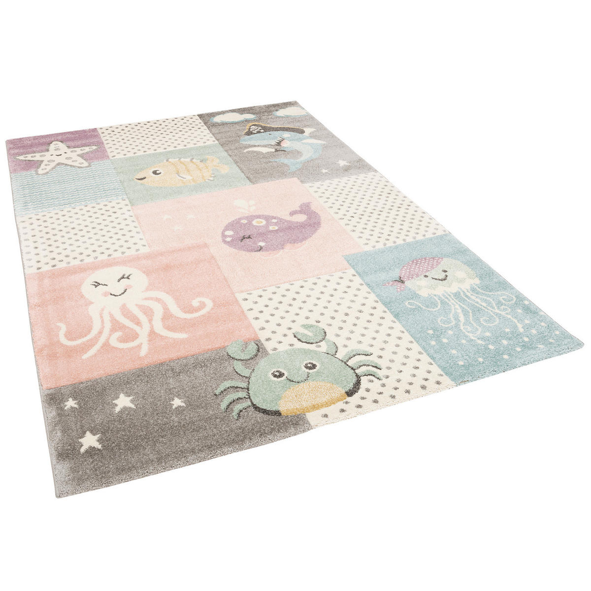 KINDER TEPPICH MAUI KIDS UNTERWASSERWELT - Multicolor, Textil (140/200cm) - Pergamon