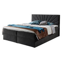 BOXBETT Top 4 - Dunkelgrau, Holz (160/200cm) - MIRJAN24