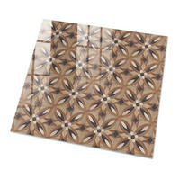 GLASPLATTE 50x50 cm – Geometrisches Mosaik - Grau, Glas (0.4/50/50cm) - ArtPrintCave