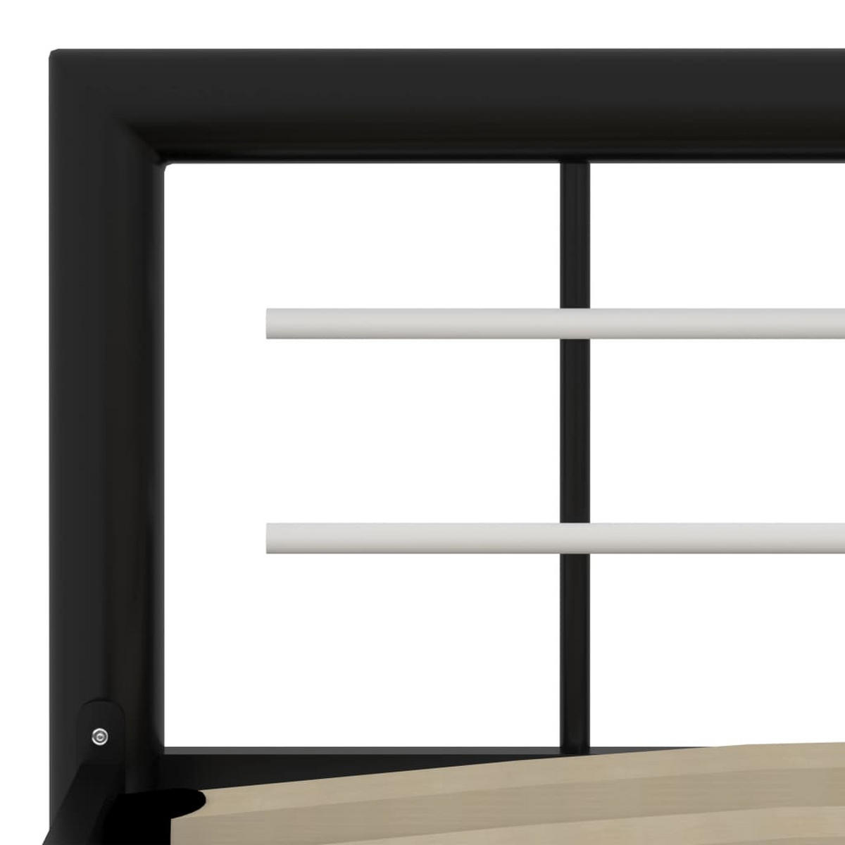 METALLBETT Hazel 97.5/212 cm - Schwarz, Metall (90/200cm) - Nettlife