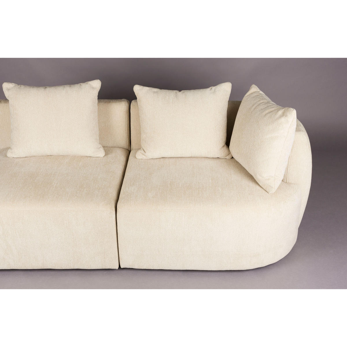 SOFA 4,5-SITZER Rocca Latte/ Beige - Creme, Textil (250/83/92cm) - Dutchbone