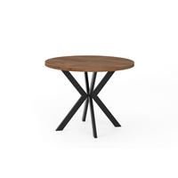 ESSTISCHE EDEN - Eichefarben/Schwarz, Holzwerkstoff (90/90/76cm) - Meblini