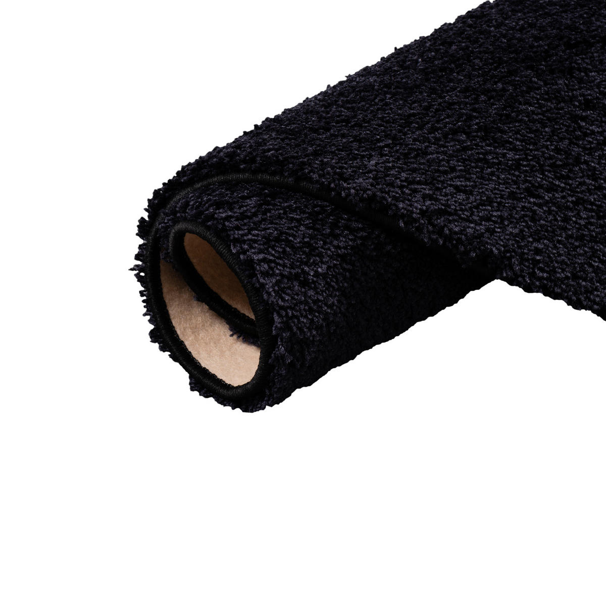 HOCHFLOR SHAGGY TEPPICH PALACE RUND - Schwarz, Textil (160/160cm) - Snapstyle