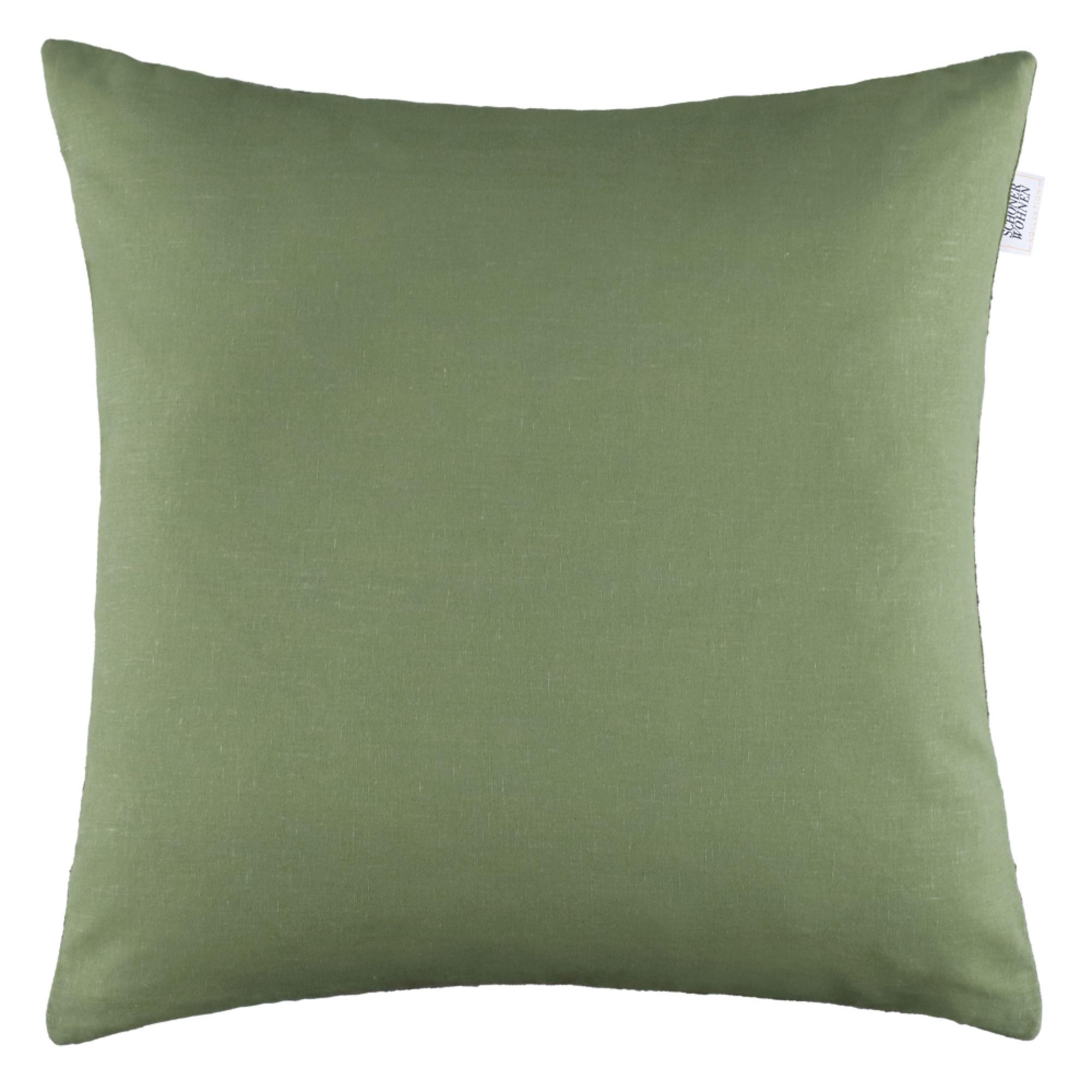 ZIERKISSENHÜLLE PEBBLE - Grün, Naturmaterialien (45/45cm) - Schöner Wohnen