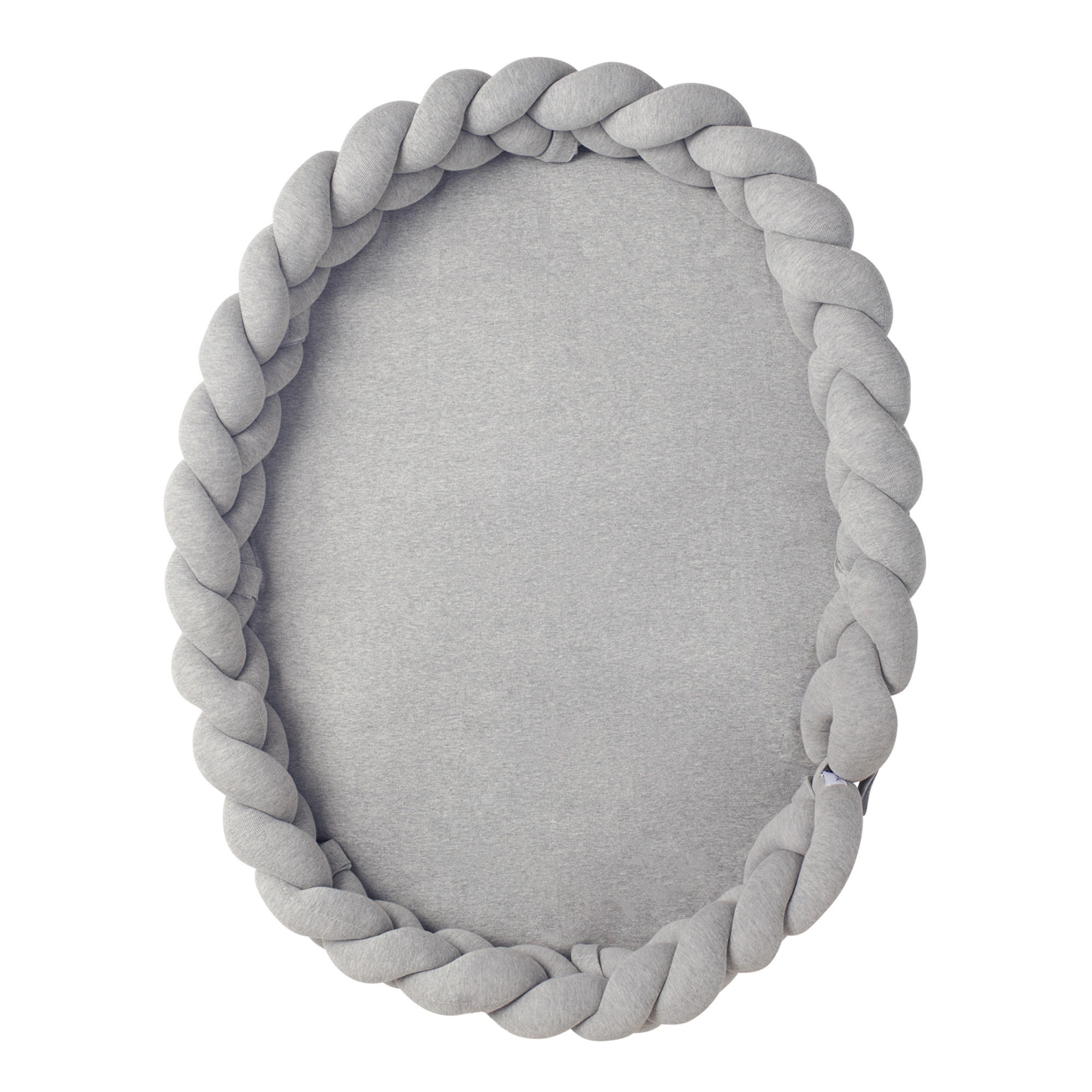 BABY Nest geflochten Grau - Grau, Textil (60/90cm) - nordic coast company