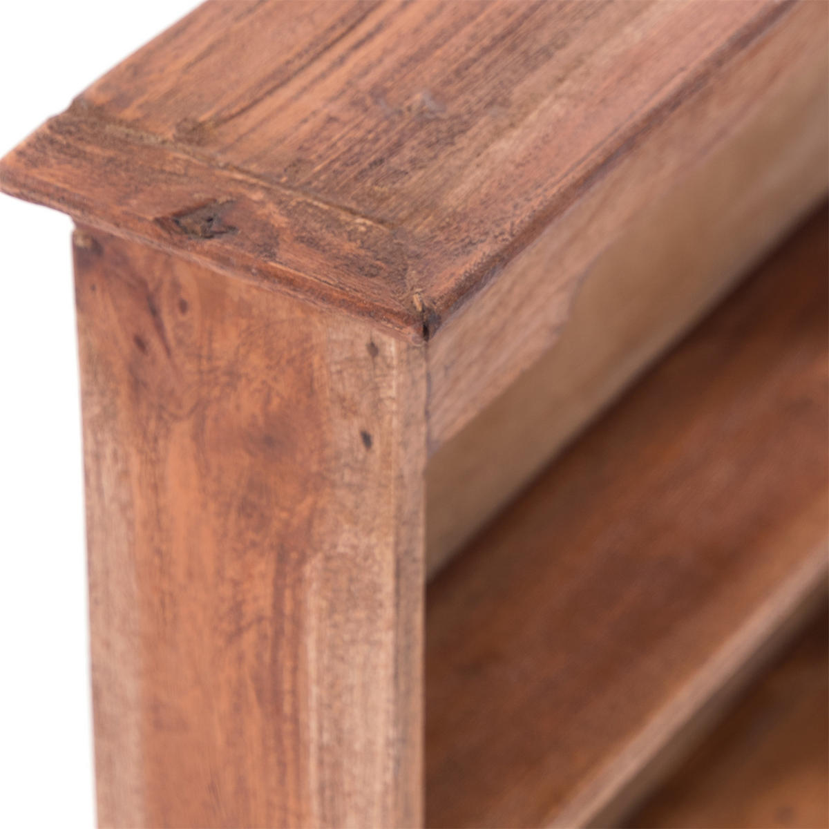 WANDREGAL Adelia Mahagoni Massivholz, 2 Ebenen, 3 Schubladen naturfarben - Naturfarben, Holz (50/60/12cm) - DESIGN DELIGHTS