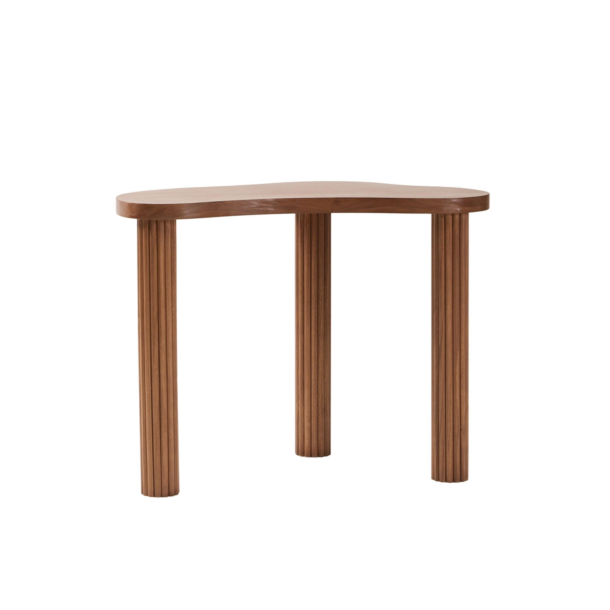 SCHREIBTISCH Abgerundet Dunkelbraun 100 x 60 x 77 cm - Dunkelbraun, Holz (60/100/77cm) - Nordlys