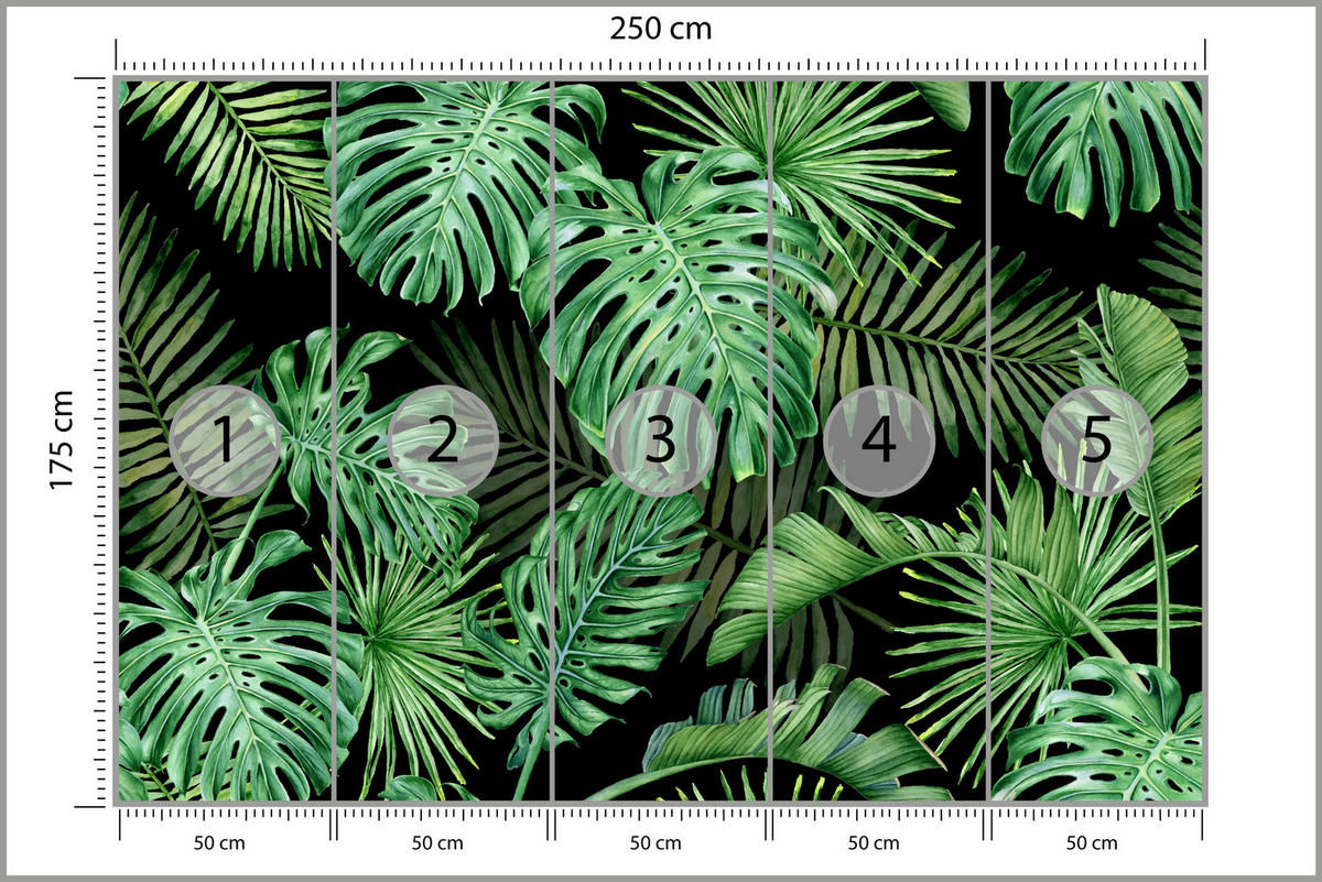 FOTOTAPETA Pre Deti Motokros Šport Preteky Mládežnícka Tapeta 3D 250 x 175 cm - čierna/zelená, papier (250/175cm) - Muralo