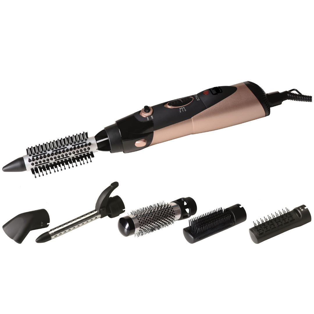WARMLUFTBÜRSTE MultiGlam Roségold 1000 W 6 Aufsätze - Roségold, Kunststoff (5.5/5.5/40cm) - Mia