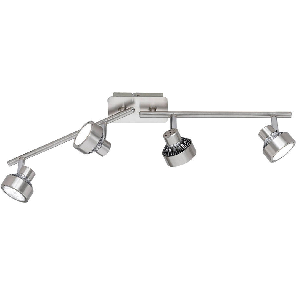 LED DECKENLEUCHTE Metall Silber - Silberfarben, Metall (61/8/14cm) - Wofi