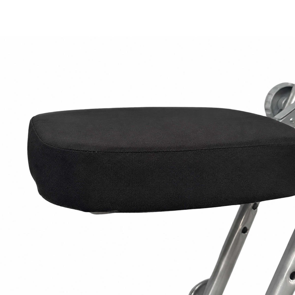STOLIČKA Čierna strieborná výškovo nastaviteľná - viacfarebná, kov/textil (45/91/47cm) - Relaxdays